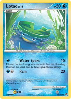 Lotad 92/132 Pokémon card from Secret Wonders for sale at best price