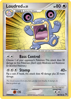 Loudred 44/106 Pokémon card from Great Encounters for sale at best price