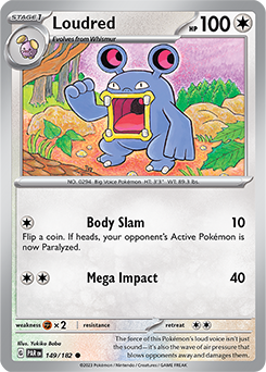 Loudred 149/182 Pokémon card from Paradox Rift for sale at best price