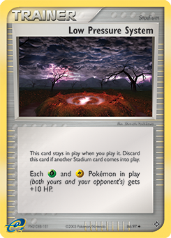 Carte Pokémon Peu commune Système à basse pression 86/97 de la série Ex Dragon