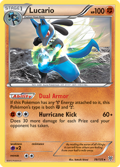 Lucario 78/135 Pokémon card from Plasma Storm for sale at best price