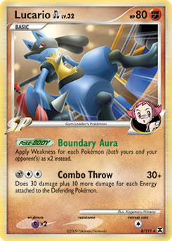 Lucario 8/111 Pokémon card from Rising Rivals for sale at best price