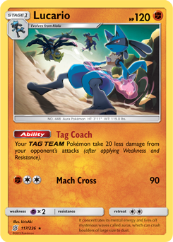 Lucario 117/236 Pokémon card from Unified Minds for sale at best price