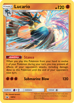 Lucario SM54 Pokémon card from Sun and Moon Promos for sale at best price