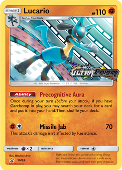 Lucario SM95 Pokémon card from Sun and Moon Promos for sale at best price