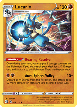 Lucario 079/172 Pokémon card from Brilliant Stars for sale at best price