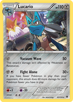 Lucario 63/124 Pokémon card from Fates Collide for sale at best price