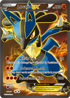 Lucario EX 107/111 Pokémon card from Furious Fists for sale at best price