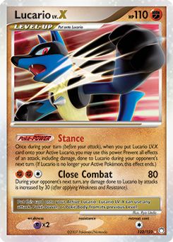 Lucario LV.X 122/123 Pokémon card from Mysterious Treasures for sale at best price