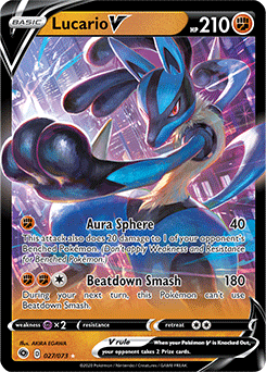 Lucario V 027/073 Pokémon card from Champion s Path for sale at best price
