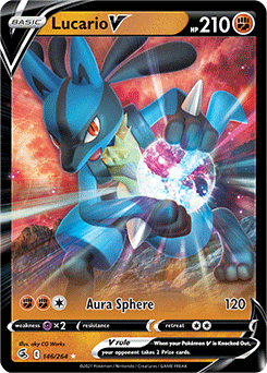 Lucario V 146/264 Pokémon card from Fusion Strike for sale at best price