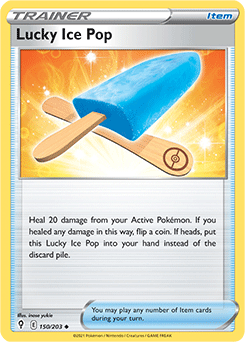 Lucky Ice Pop 150/203 Pokémon card from Evolving Skies for sale at best price