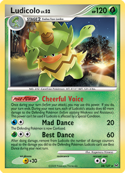 Ludicolo 34/127 Pokémon card from Platinuim for sale at best price