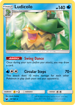 Ludicolo 38/168 Pokémon card from Celestial Storm for sale at best price