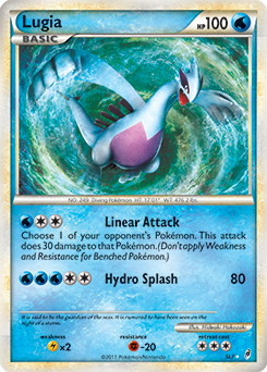 Shining Pokémon Pokémon card Lugia SL7 from Call of Legends expansion