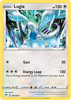 Lugia 140/189 Pokémon card from Darkness Ablaze for sale at best price