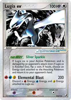 Carte Pokémon Lugia ex 105/115 de la série Ex Forces Cachées en vente au meilleur prix