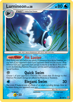 Lumineon 4/100 Pokémon card from Stormfront for sale at best price