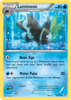 Lumineon 19/119 Pokémon card from Phantom Forces for sale at best price