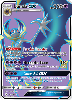 Pokémon TCG Lunala GX Sun & Moon Base Set 66/149 Holo Ultra