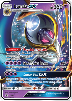 Lunala GX SM17 Pokémon card from Sun and Moon Promos for sale at best price