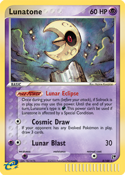 Lunatone 8/100 Pokémon card from Ex Sandstorm for sale at best price