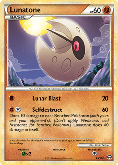 Lunatone 25/102 Pokémon card from Triumphant for sale at best price