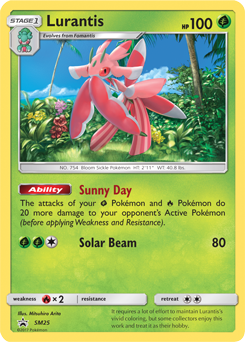 Promo Pokémon card Lurantis SM25 from Sun and Moon Promos expansion