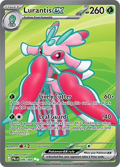 Ultra rare Pokémon card Lurantis ex 96/84 from Pitch Black expansion