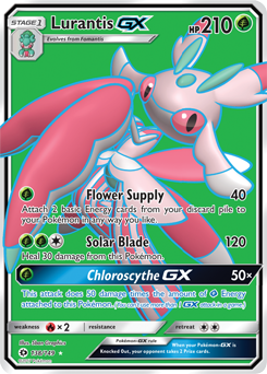 Full Art Pokémon Pokémon card Lurantis GX 138/149 from Sun & Moon expansion