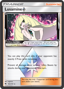 Lusamine 182/214 Pokémon card from Lost Thunder for sale at best price