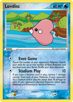 Luvdisc 7/100 Pokémon card from Ex Crystal Guardians for sale at best price