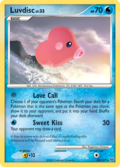 Luvdisc 35/127 Pokémon card from Platinuim for sale at best price