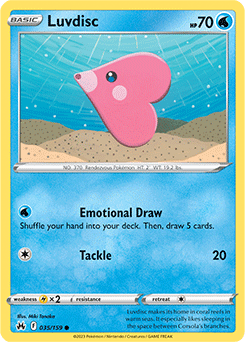 Luvdisc 035/159 Pokémon card from Crown Zenith for sale at best price