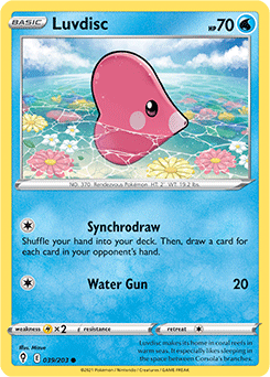 Luvdisc 39/203 Pokémon card from Evolving Skies for sale at best price