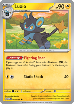 Luxio 27/88 Pokémon card from Perfect Order for sale at best price