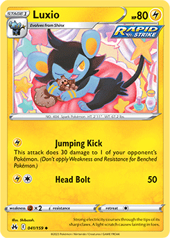 Luxio 041/159 Pokémon card from Crown Zenith for sale at best price