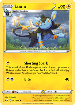 Luxio 042/159 Pokémon card from Crown Zenith for sale at best price
