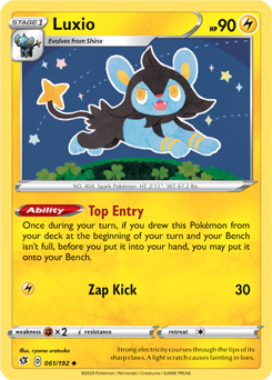 Luxio 61/192 Pokémon card from Rebel Clash for sale at best price