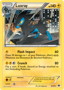 Luxray 46/99 Pokémon card from Next Destinies for sale at best price