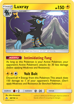 Luxray 48/156 Pokémon card from Untra Prism for sale at best price