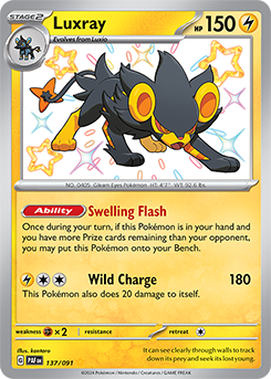 Luxray 137/91 Pokémon card from Paldean fates for sale at best price