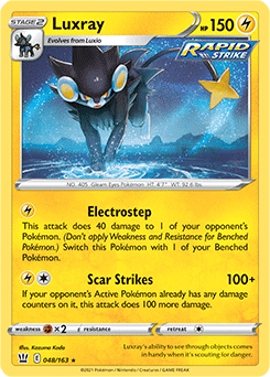 Luxray 48/163 Pokémon card from Battle Styles for sale at best price