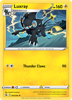 Luxray 93/264 Pokémon card from Fusion Strike for sale at best price