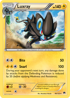 Luxray 46/122 Pokémon card from Breakpoint for sale at best price
