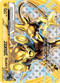 Turbo Pokémon card Luxray BREAK 47/122 from Breakpoint expansion