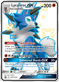 Lycanroc GX SV67/SV94 Pokémon card from Hidden Fates for sale at best price