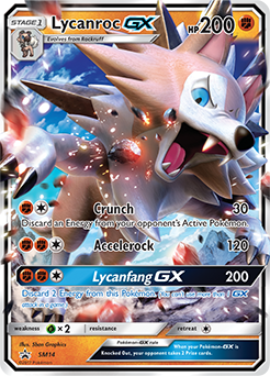 Lycanroc GX SM14 Pokémon card from Sun and Moon Promos for sale at best price