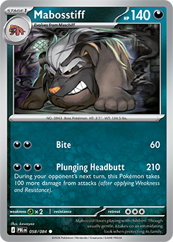 Carte Pokémon Communes Dogrino 58/84 de la série Nuit Noire