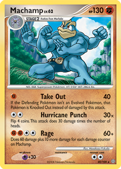 Machamp 20/100 Pokémon card from Stormfront for sale at best price